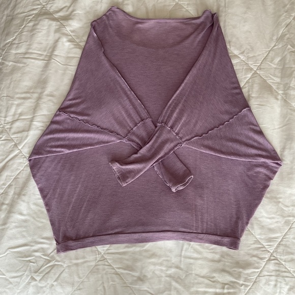 🆕 Naked Zebra Lavender Oversized Long-Sleeved Top - Picture 13 of 14